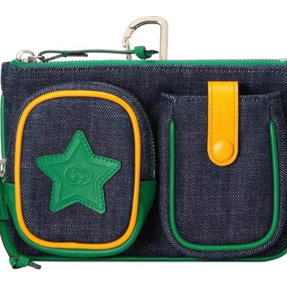 Denim Gucci Children Fanny Pack GG (Large)